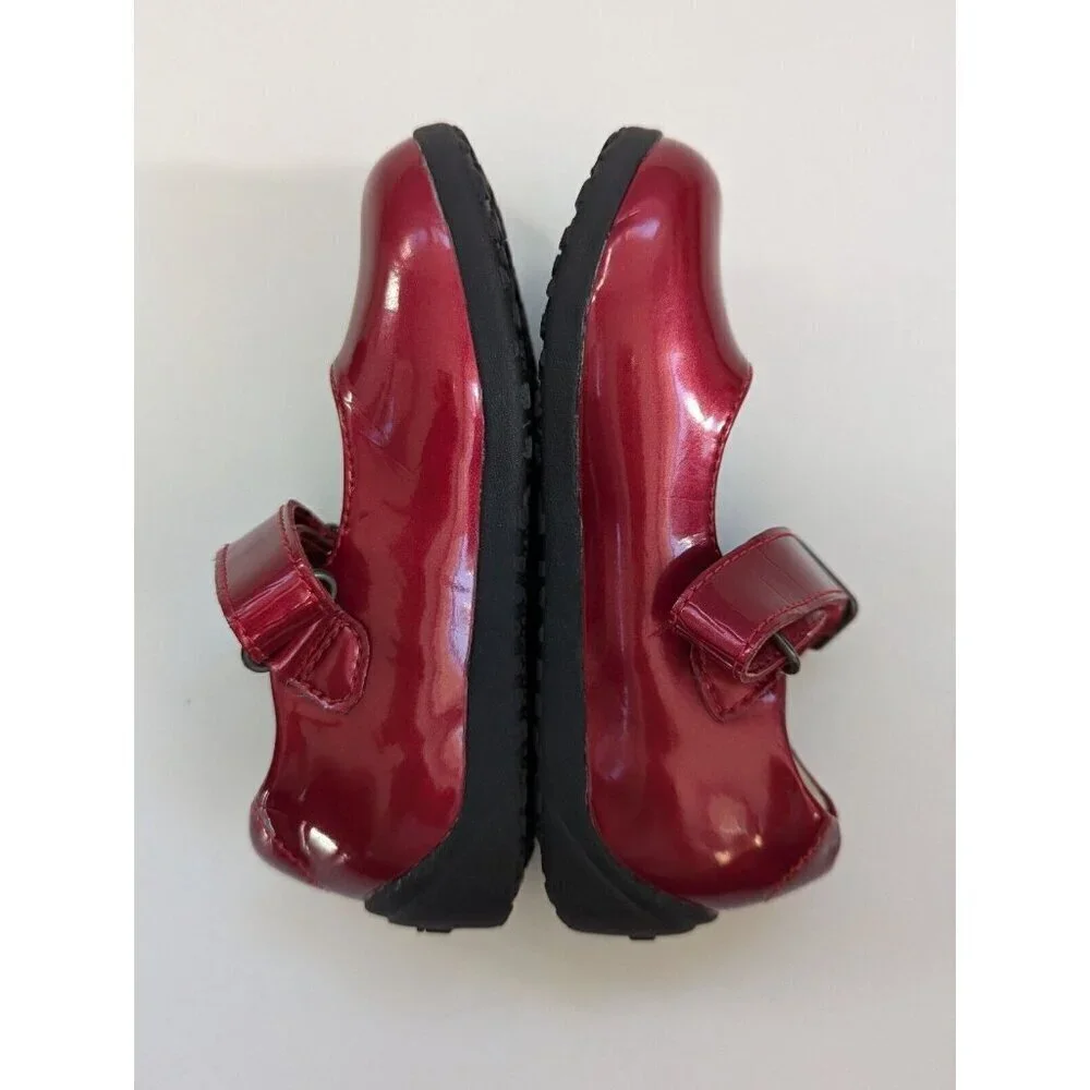 UMI Callie Cherry Patent Leather Mary Janes Girls Toddler Shoes Size 6.5